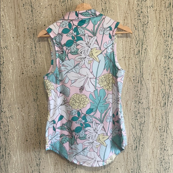 NWT Bad Birdie Sleeveless Golf Polo The Gardens size M - Picture 4 of 5